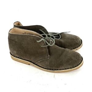 Johnnie B Boys Suede Oxfords Dress Shoes 7 US 39 EU Olive Green Boots Brogues